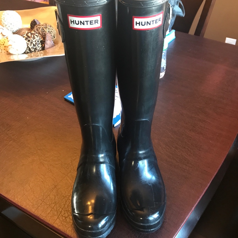 Hunter Original tall gloss rain boots
